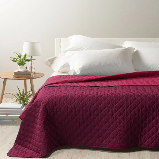 Caleffi Mix Kingsize Bedspread, Coral Color