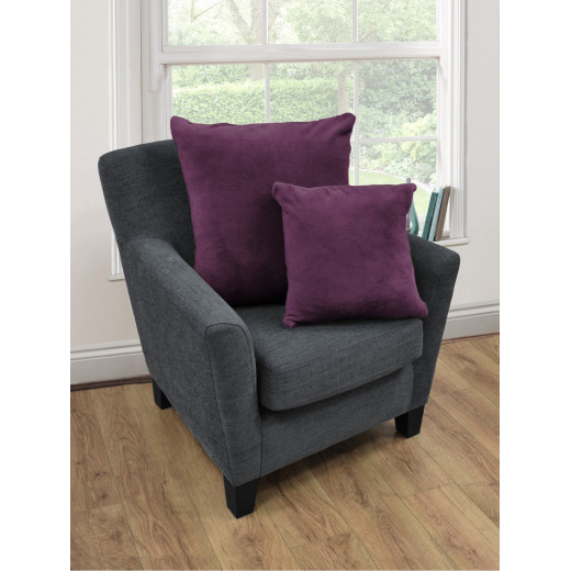 ARMN Azure Plain Cushion Cover, Violet Color