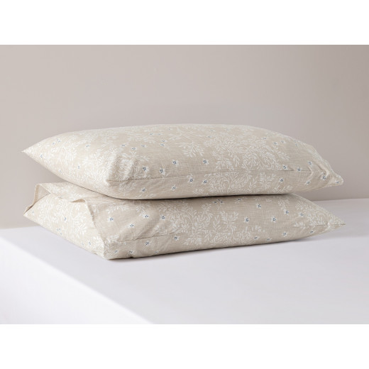 MadameCoco Emele Pillow Covers, Beige Color, 2 Pieces