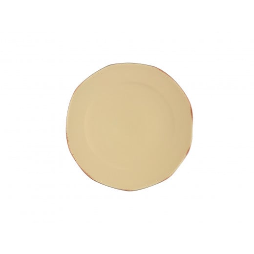 MadameCoco Colores Serving Plate, Cream Color, 21 cm