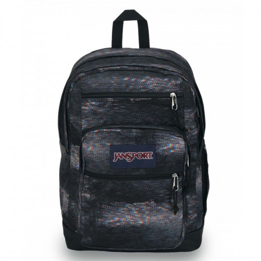 JanSport Backpack Big Student Neon Daisy, Gray & Black Color
