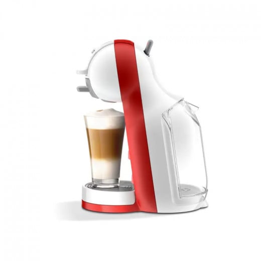ماكينة تحضير القهوة الأوتوماتيكية، لون أبيض وأحمر, من دي لونجي