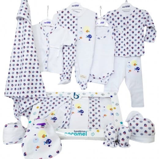Bambino Carmel Baby clothing set, Fish Design