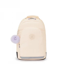 Kipling-Class Room-Large Backpack With Laptop Protection Beige