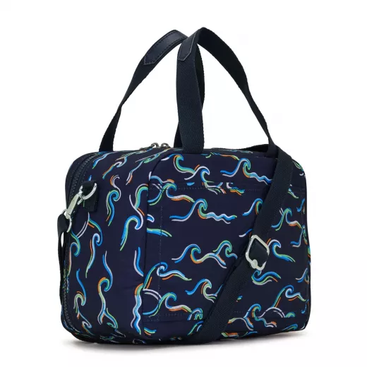Kipling Miyo Insulated Medium Lunch Bag Ocean Print