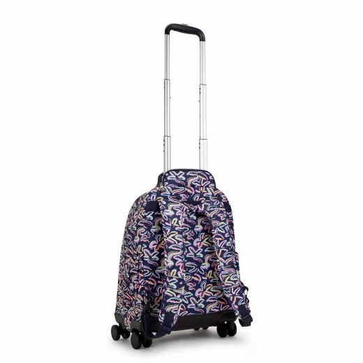 Kipling-New Zea-Large Wheeled Backpack Palm Fiesta Print