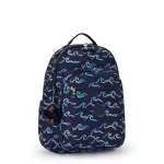Kipling-Seoul Backpack Fun Ocean Print, Large