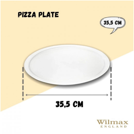 طبق بيتزا أبيض - 35.5 سم من ويلماكس