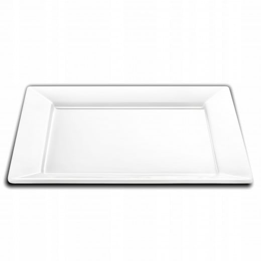 Wilmax Stella  Square Dinner Plate - White  25cm