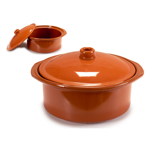 Arte Regal Brown Clay Cooking Pot 3.5 Liter