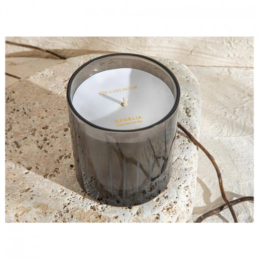 English Home Ophelia Scented Candle, Anthracite, 200 gr