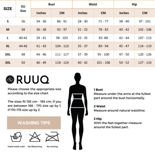 RUUQ Women's Nursing Bodysuit Long Sleeve with Hijab Cap - Ivory - Medium