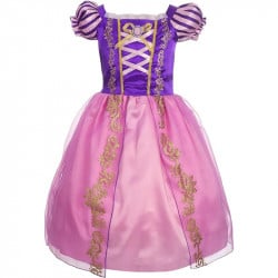 فستان فاخر للفتيات الصغيرات، مصمم على شكل الأميرة رابونزيل من كاي كوستيومز