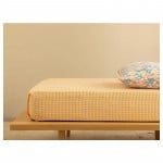 English Home Delta Easy Iron Single Bed Sheet, Yellow,160x240 Cm
