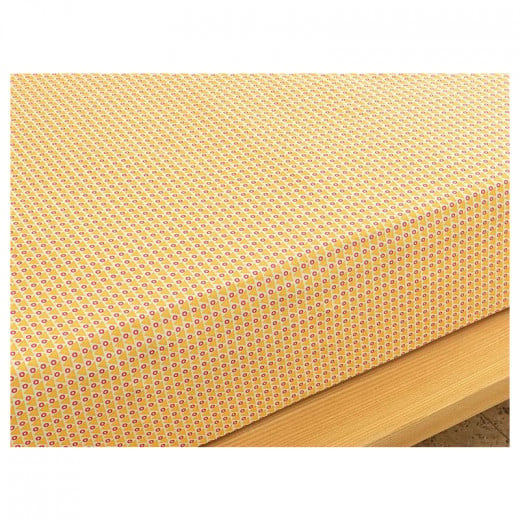 شرشف سرير لون أصفر مفرد 160×240 سم من انجلش هوم