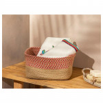 English Home Andora Knitted Basket, Pink, 25x12 Cm