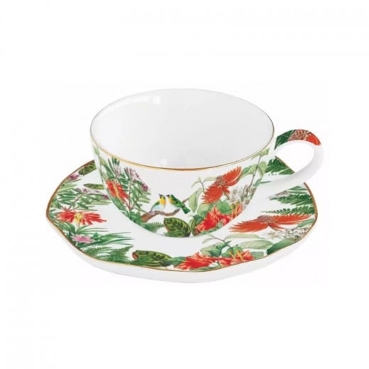 Easy Life Exotica Cup & Saucer Set - Multicolored 120ml