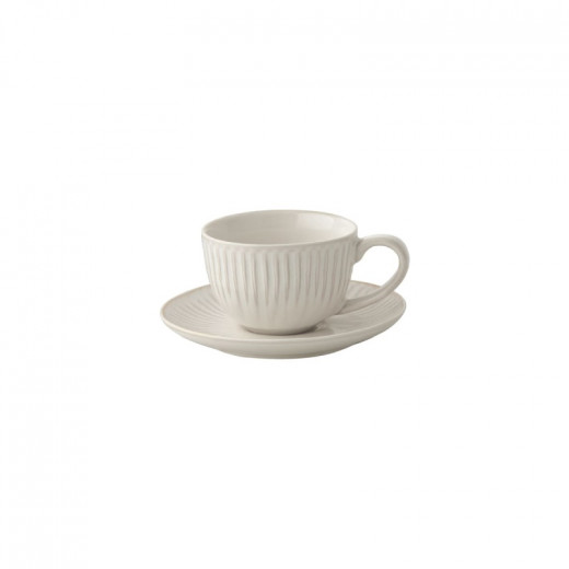 Easy Life Gallery Coffee Cup & Saucer Set - White 110ml