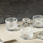 Madame Coco Aron Glass Whiskey Carafe Set - With Lid   3 Piece