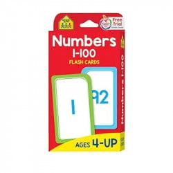 School Zone Numbers 1-100 Flash Cards, 56 بطاقة
