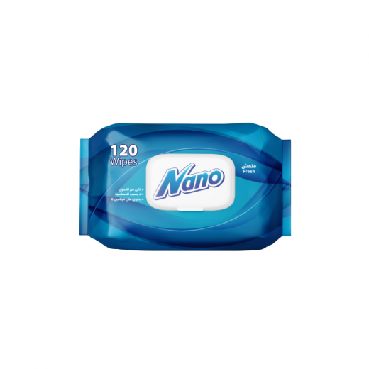 Nano Fresh Wet Wipes 120 Wipes