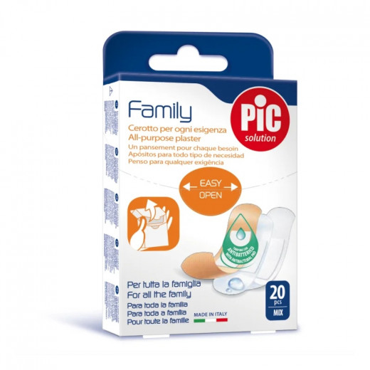 Pic Family Mix Antibacterial Patches 20 Pieces