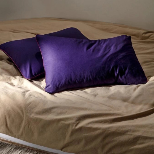 Madame Coco Tilda Pile Pillow Case Set Purple 50*70 cm