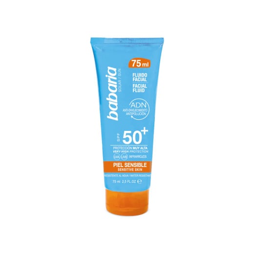 Spf 50+ sensitive skin facial fluid