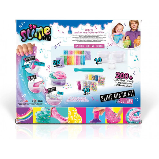 Canal toys mix 'in kit-pack of 20 slimes multi-colored