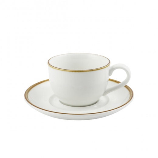 Porceletta Ivory Mocha Porcelain Coffee Cup & Saucer 270 ml