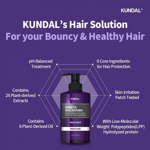 Kundal honey and macadamia hair treatment baby powder 500ml