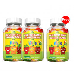 Alfa Vitamins Multivitamin Gummy Bears for Kids, 2 Packs + 1 Pack for Free
