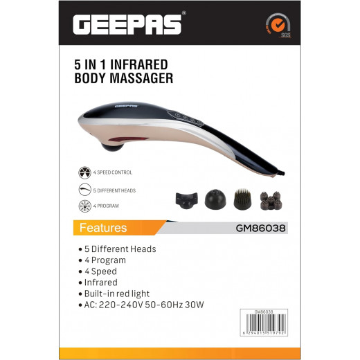 Geepas 5 in 1 infrared body massager