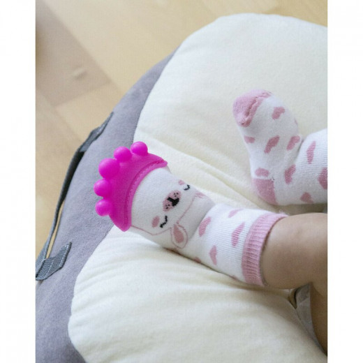 Babyjem teether socks pink