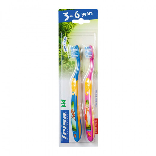 Trisa Pack of two soft toothbrushes for children
