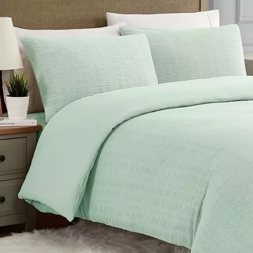 Nova Home "Simply" Crinkled Comforter Set, Green Color, Size King, 4 Pieses