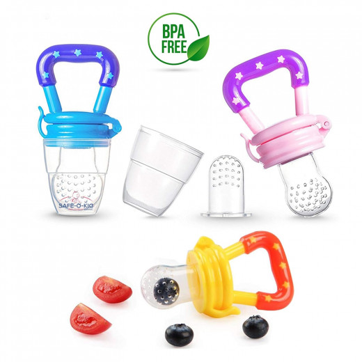Smart Baby Silicone Food And Fruit Nibbler, Green Color