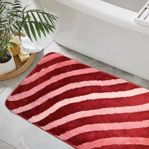 Nova Home Cable Bath Mat, Pink Color, Size 70*120