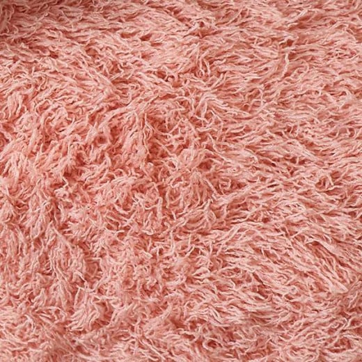 Nova Home Fur Fluffy Blanket - Single/Twin- Ivory - Pink
