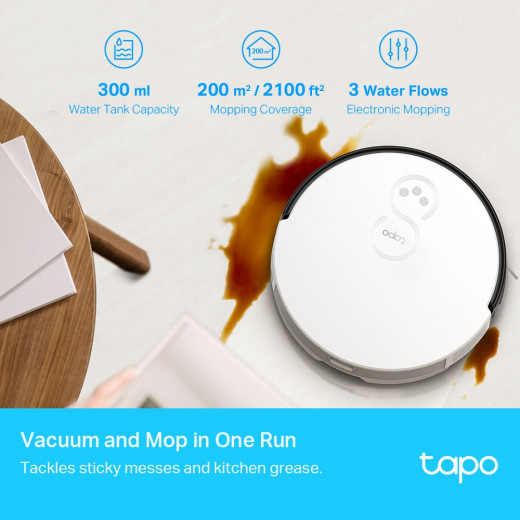 Tapo RV10 Plus | Robot Vacuum & Mop + Smart Auto-Empty Dock