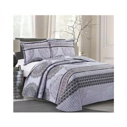 Nova Home Kaya Bed Spread Set, 3 Pieces, Twin Size, Purple Color