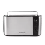 Nutricook 4 Slice Stainless Steel LED Digital Toaster, 1500 Watt