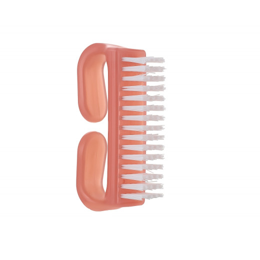 Nail brush 7061 L, with handle, pale pink