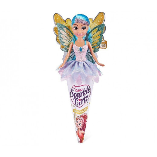 Zuru Sparkle Girlz Fairy Cone Doll, purple Color