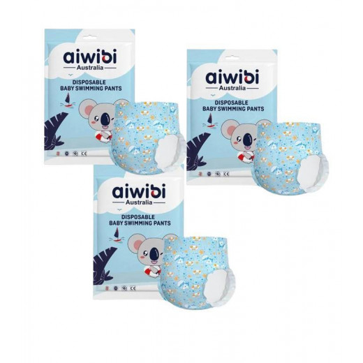 Aiwibi baby swimming pants (L) 1 pcs, 3 Packs