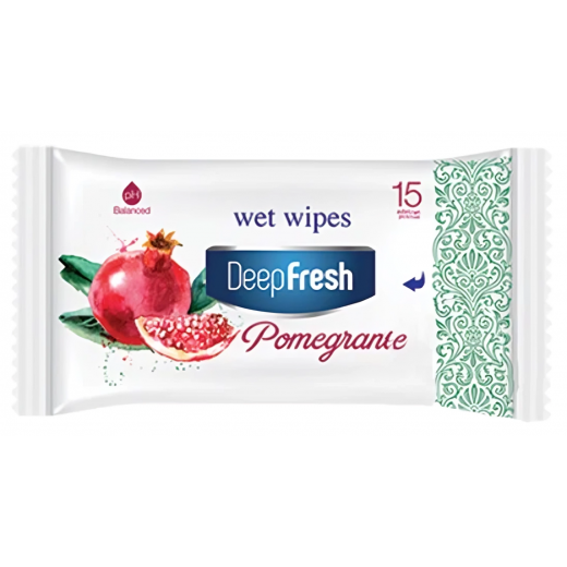 Deep Fresh Wet Wipes Pomegranate