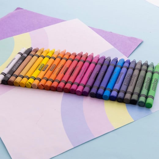 أقلام تلوين الفاخرة 24 لونًا قابلة للغسل من بازيك