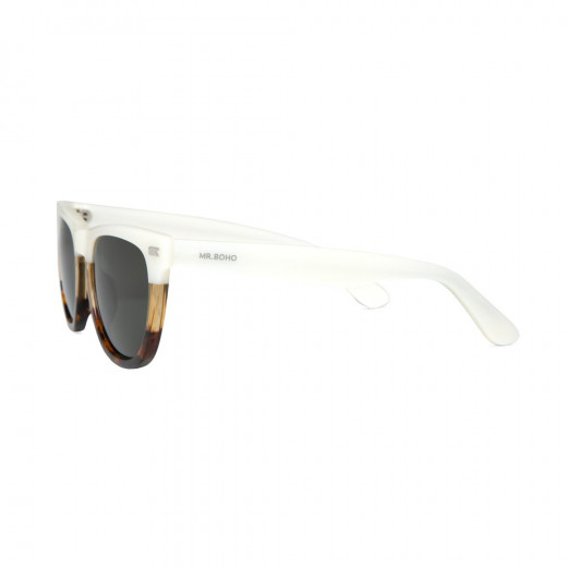 نظارة شمسية مستر بوهو باللون الأبيض  - ألاميدا