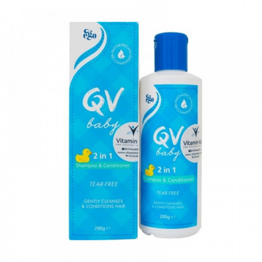 Qv Baby 2 In 1 Shampoo & Conditioner, 200 Gram