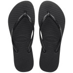 Havaianas Slim Flip Flops - Black - (39 - 40)